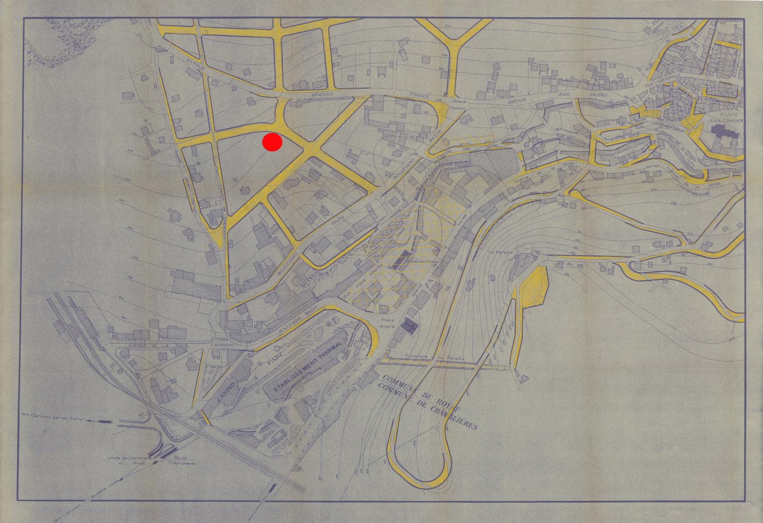 Royat, plan d'extension
