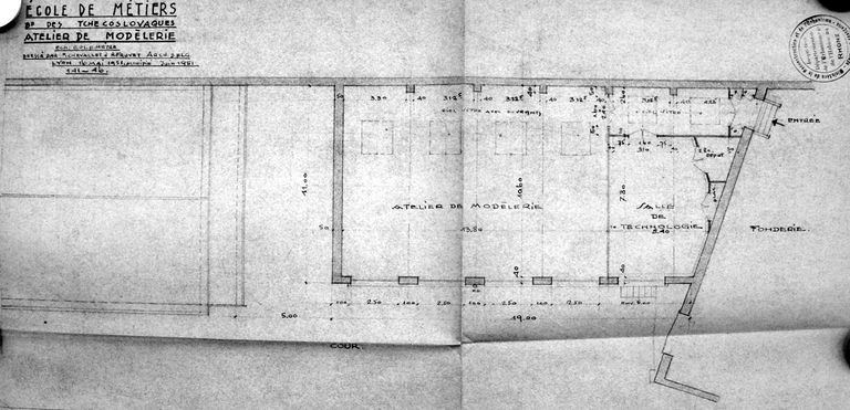 Ecole de métiers des industries métallurgiques et atelier-école, puis lycée technique des industries métallurgiques et lycée d'enseignement professionnel, actuellement lycée Hector-Guimard - Lycée des Métiers, Transformations des matériaux