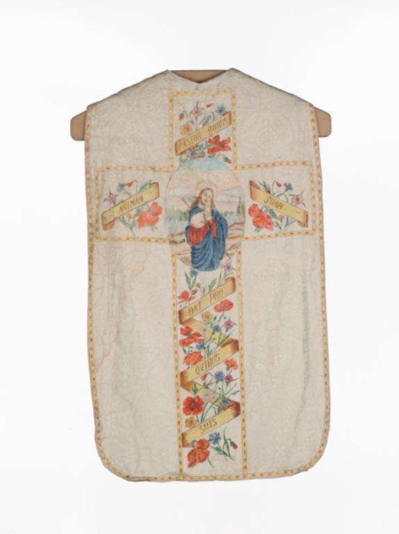 chasuble, étole, manipule : ornement blanc