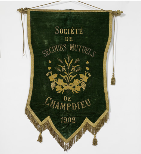 Bannière de procession de la Société de secours mutuels (n°1)