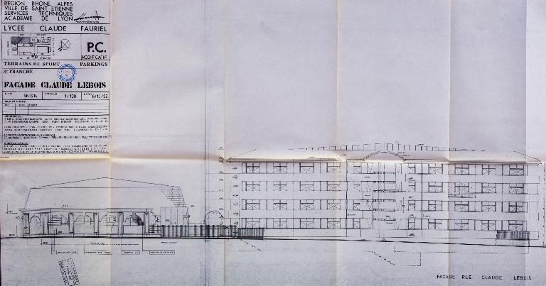 Lycée de garçons, actuellement lycée d'enseignement secondaire et supérieur Claude-Fauriel