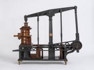 Modèle réduit de machine à vapeur (de Savery ?)