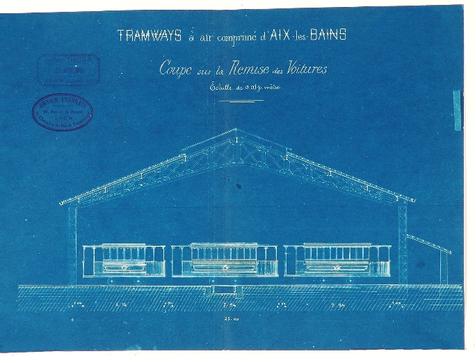 Dépôt de tramways et station d'air comprimé, puis entrepôt commercial, actuellement ateliers municipaux