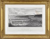 Estampe d'après Victor Adam - Vue du Palais Royal