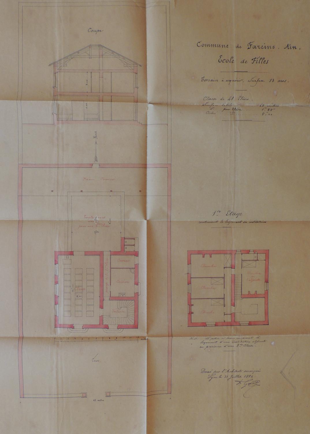 Ancienne école de filles, actuellement bibliothèque