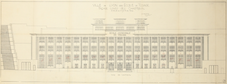 Ecole municipale de tissage de Lyon dite École Supérieure du Textile puis lycée d'enseignement technique La Martinière-Diderot, site Diderot