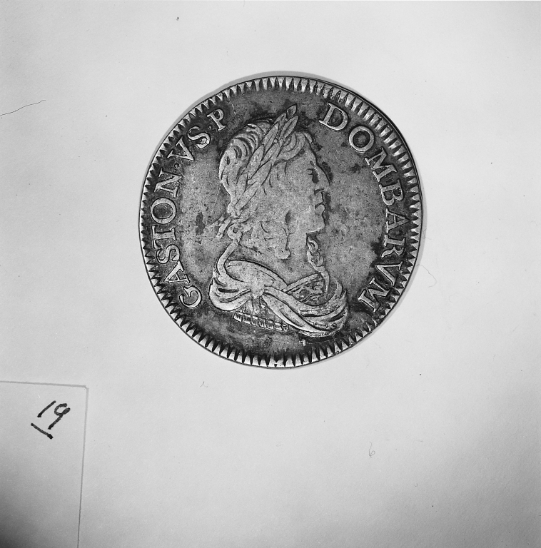 monnaies (10) (écu, demi écu, denier) (50, 51, 72 à 79), de Gaston d'Orléans, prince usufruitier de la souveraineté de Dombes