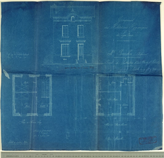 Cité ouvrière P.L.M. et 'Société Lyonnaise H.L.M. groupe Bourbonnais-Littré', puis cité Rhodiaceta