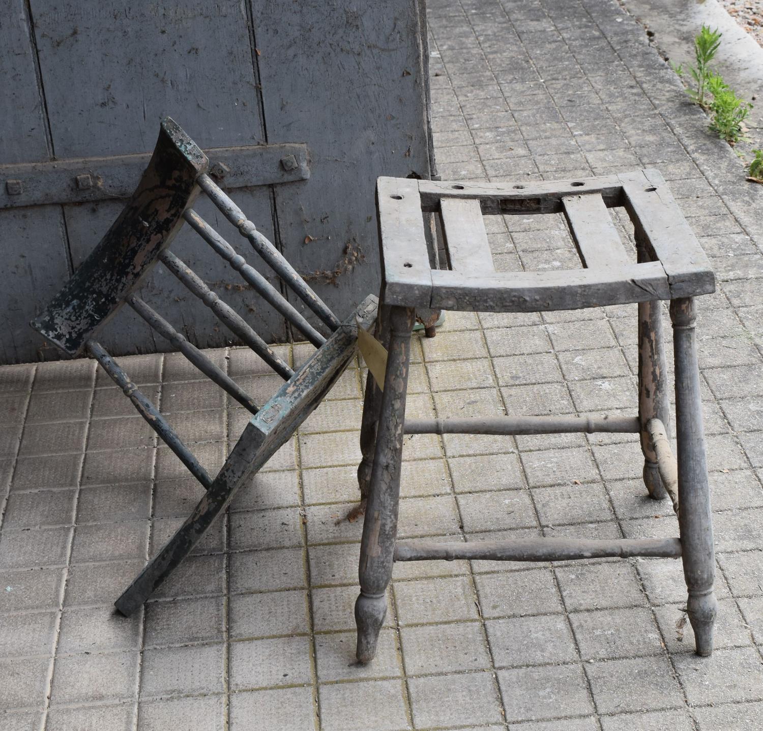 Chaise-tabouret