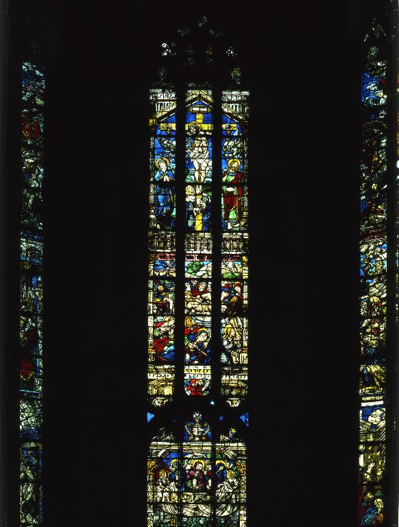 Vue d'ensemble de la baie 0 de la Sainte-Chapelle du château des ducs de Savoie à Chambéry