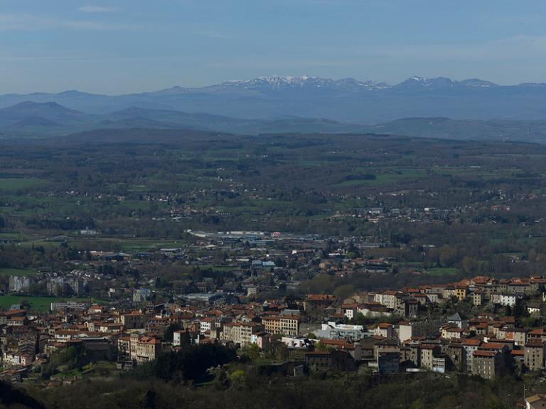 Pentes de la commune de Thiers