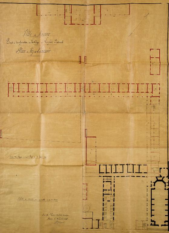 Manoir de Chènevoux, puis collège de jésuites, puis école centrale, puis lycée de garçons, actuellement lycée d'enseignement secondaire Jean-Puy