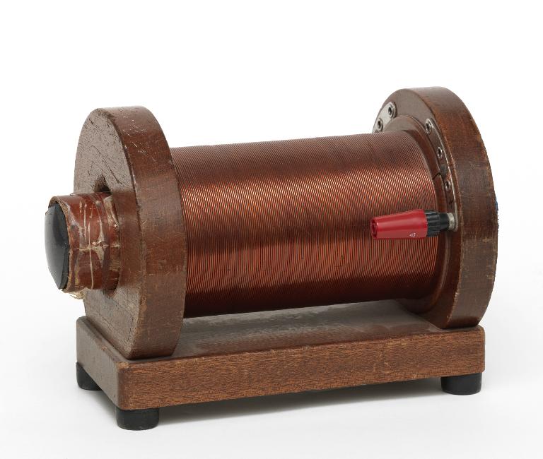 Instrument de démonstration en électrodynamique : bobine d'inductance variable