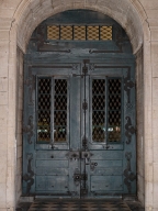 Porte du grand dôme de l'hôtel-Dieu de Lyon