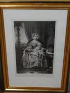 Estampe : Marie d'Orléans, duchesse de Wurtemberg et son fils Philippe de Wurtemberg