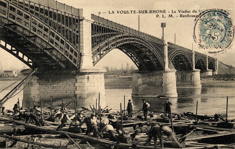 Pont ferroviaire dit viaduc de La Voulte (détruit)