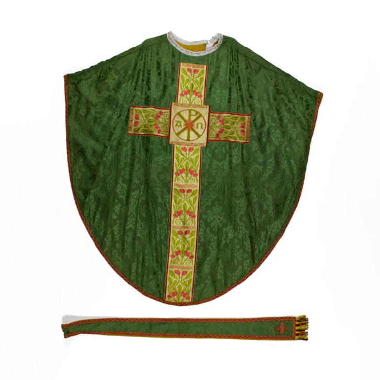 chasuble, étole  : ornement vert