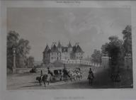 LIthographie de Jean-Louis Tirpenne - " Château de Randan "