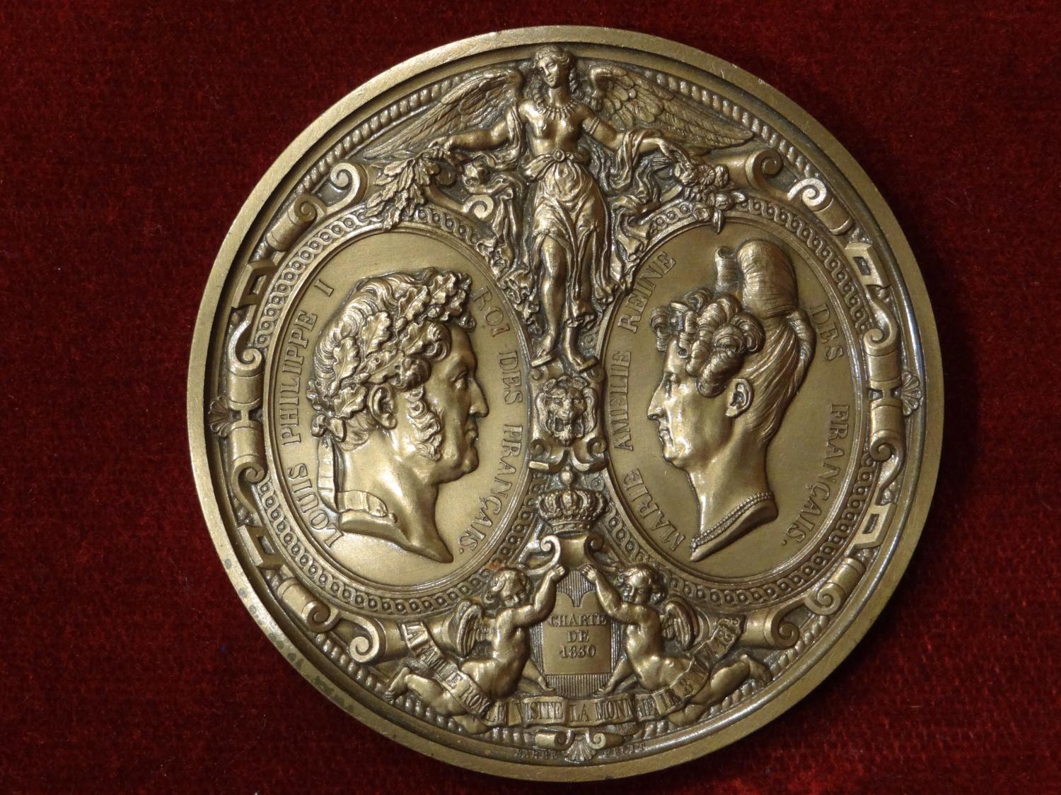 Médaille commémorant la visite de la famille royale à la Monnaie de Paris, le 8 novembre 1833