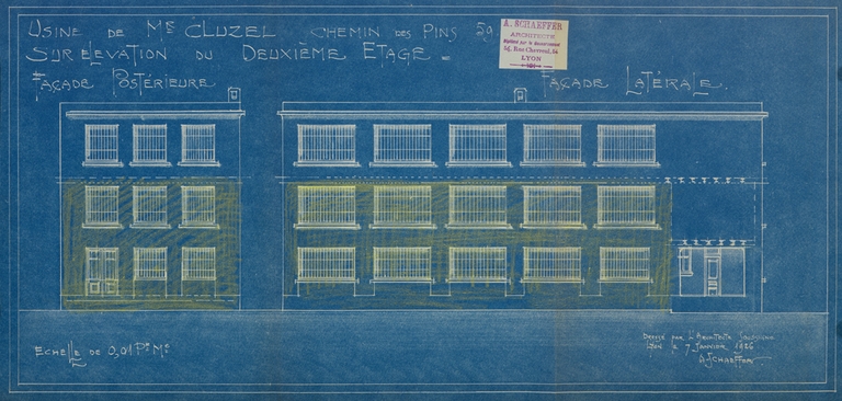 Usine de papeterie Cluzel puis ateliers du Rhône puis œuvre hospitalière française de l'ordre de Malte actuellement Acoucité : associations partis politiques syndicats