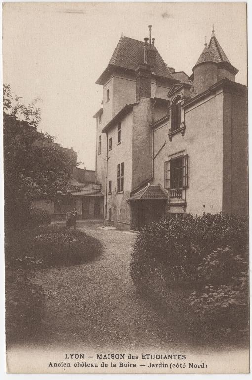 Maison forte dite château de la Buire, couvent de petites soeurs de l'Assomption, école de rééducation professionnelle de blessés militaires de la Ville de Lyon dite école Joffre, maison des étudiantes Lirondelle