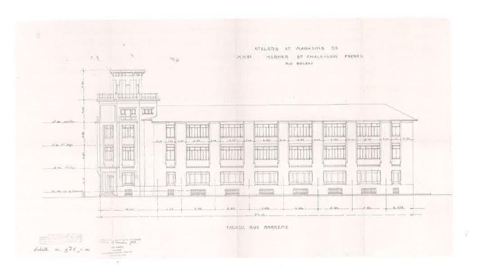 Usine de menuiserie dite Mercier et Chaleyssin actuellement siège social de la société Panzani