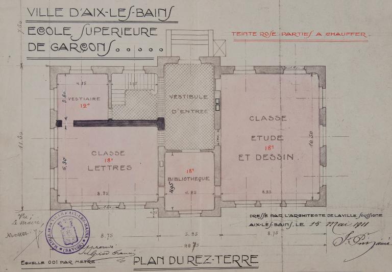 Ecole secondaire, dite Ecole supérieure de garçons Bernascon, puis lycée, dit Lycée Bernascon, actuellement siège d'association, dit Maison des Associations