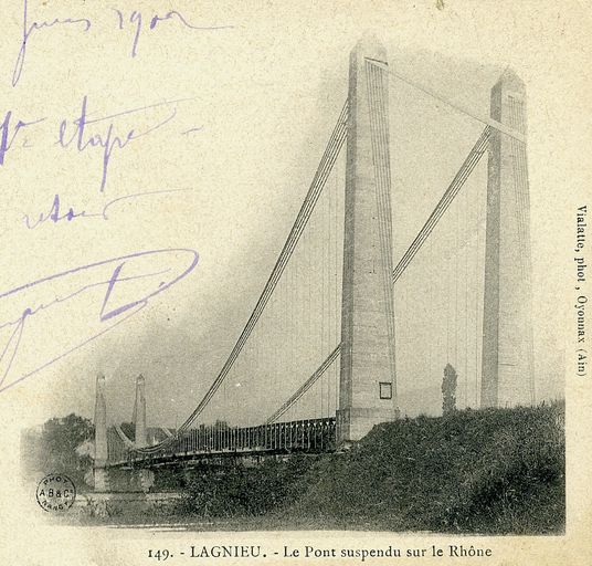 Pont suspendu de Lagnieu (détruit)