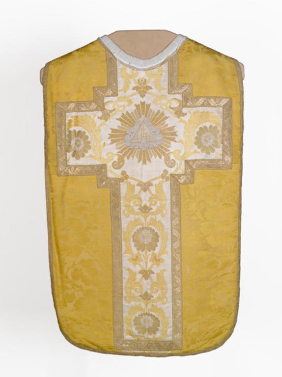 chasuble, étole, voile de calice : ornement jaune