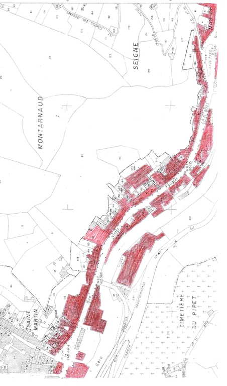 Etendage BUISSON puis usine TEYTU collage et séchage de laine cardée actuellement réhabilitée en logements HLM