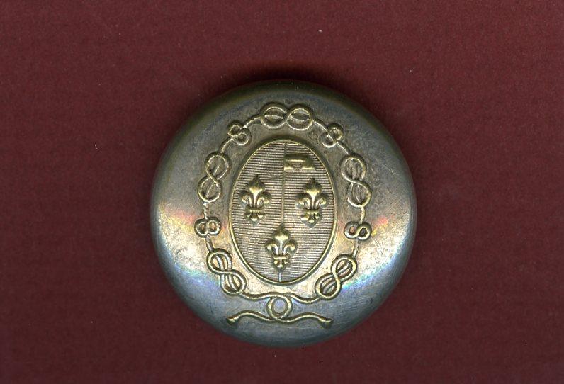 Bouton de livrée aux armes de la comtesse de Paris