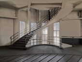 Escalier technique inter-étage 