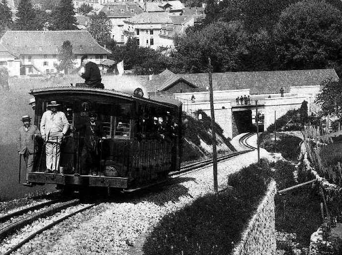 Gare de départ du chemin de fer à crémaillère du Revard