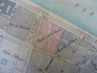 Projet de transformation du quartier de Bellecour, section Charité : 1891. Plan AC Lyon. Fonds des HCL ; 2NP957