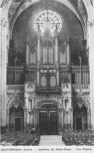 Ensemble de la tribune d'orgue et du grand orgue