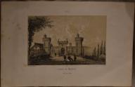 Estampe d'Hubert Clerget - Château de Maulmont
