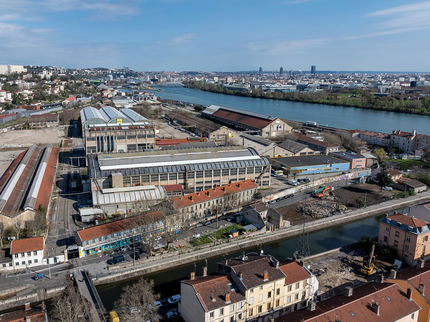 Ateliers SNCF de la Mulatière (drone)