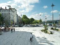 Place des Squares, actuellement place Raspail et place Jutard