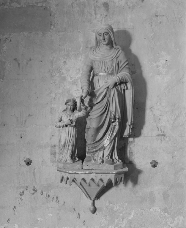 Groupe sculpté : Sainte Anne et la Vierge