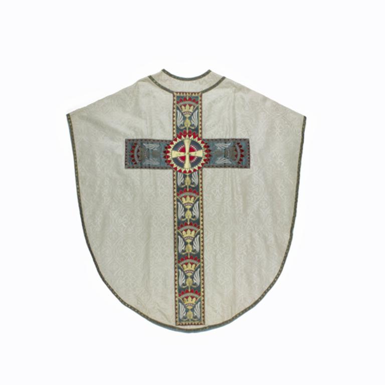 chasuble, étole, manipule : ornement blanc