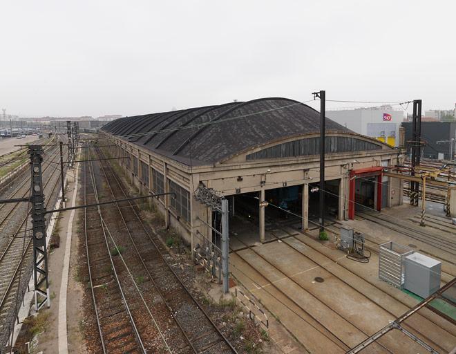Halle de lavage de Croix-Barret de la gare de la Guillotière