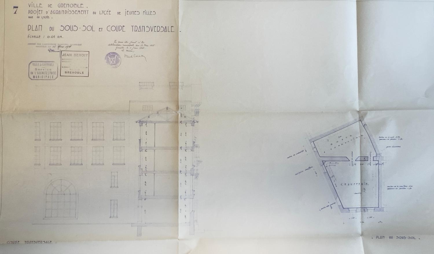 Collège de jésuites, dit Royal-Dauphin, puis école centrale, lycée, collège royal, lycée de garçons puis lycée de jeunes filles, actuellement cité scolaire Stendhal