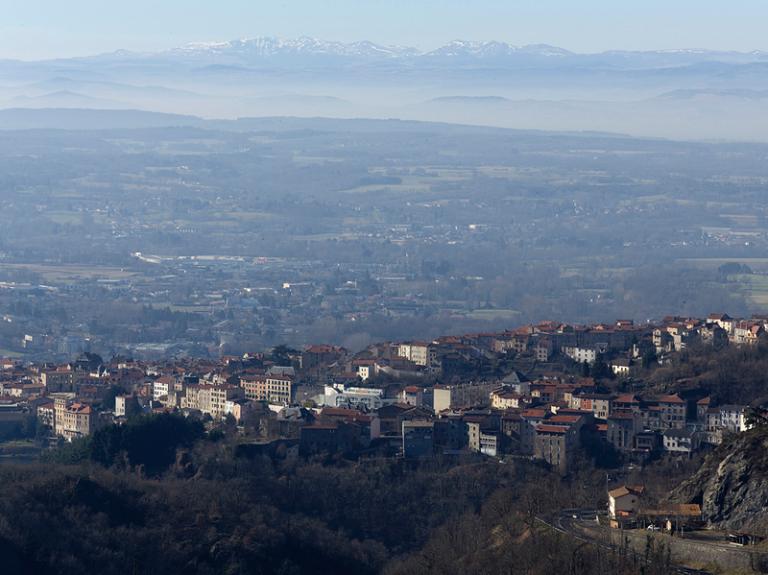 Pentes de la commune de Thiers