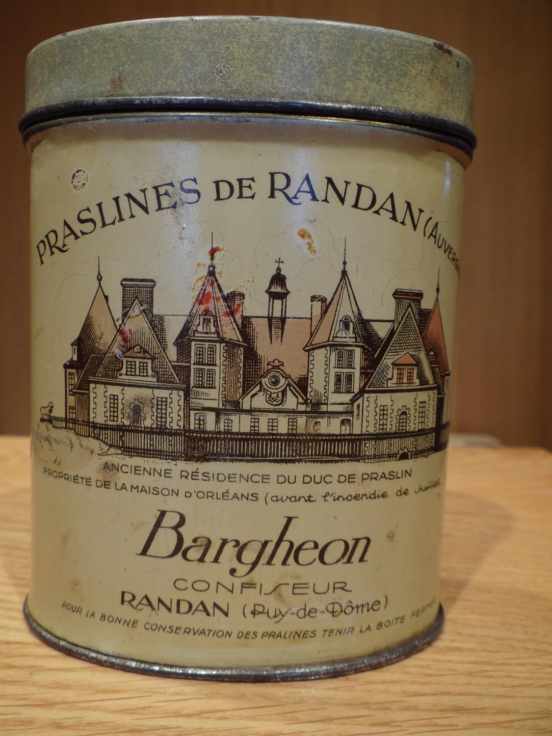 Boîte de pralines de Randan