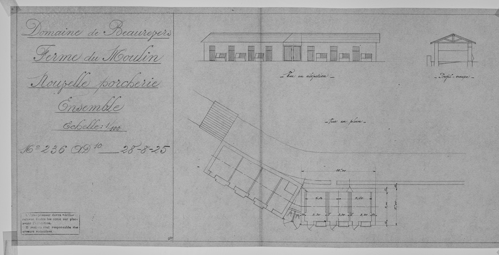 Ferme, moulin puis minoterie Moutot et scierie Gatier