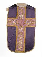 chasuble, étole, manipule, voile de calice, bourse de corporal : ornement violet