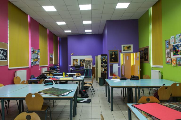 Les bâtiments nord (B) et sud (C) du lycée Emile-Loubet