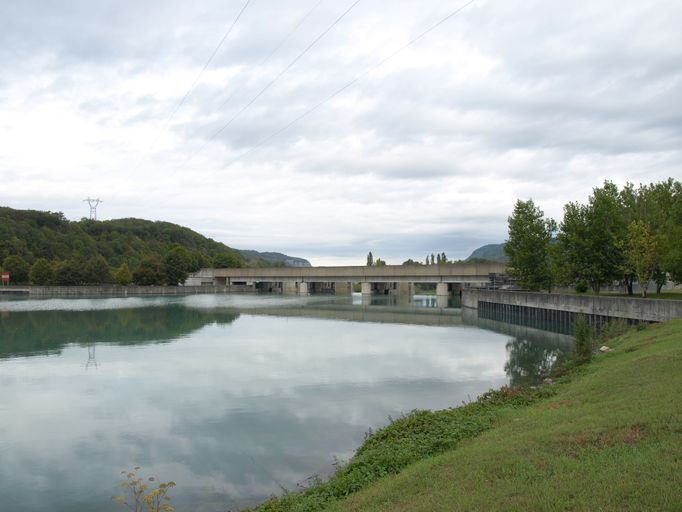 Barrage de retenue de Villebois, pont