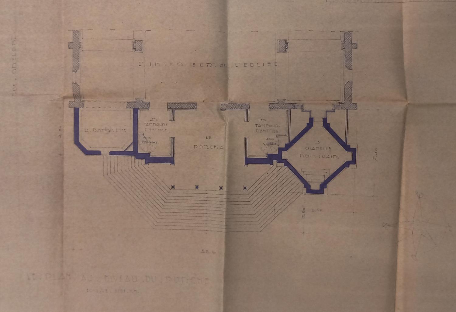 Plan de l'église Jeanne-d'Arc