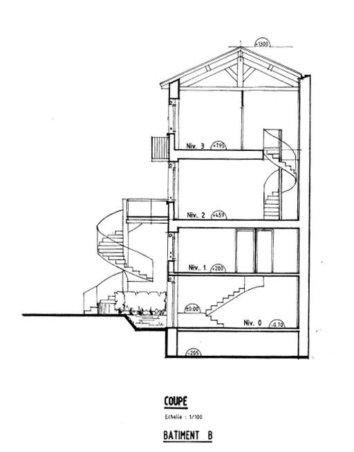 Immeuble sur cour